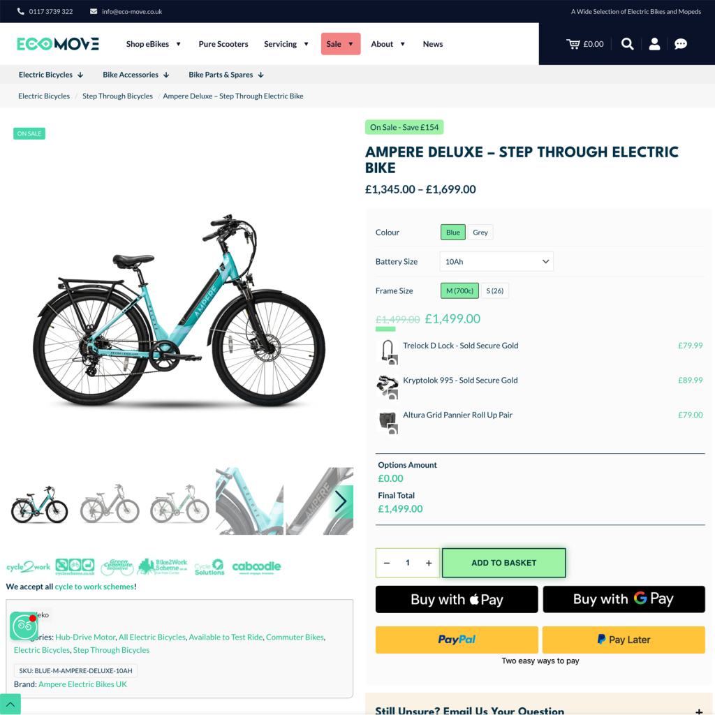 EcoMove product Page WooCommerce EcoMove product Page WooCommerce